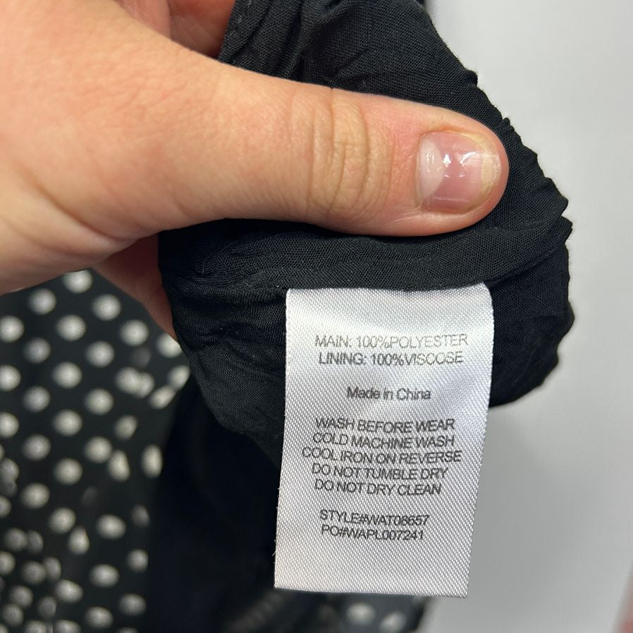 Atmos & Here Black Polka Dot Dress - Size 24