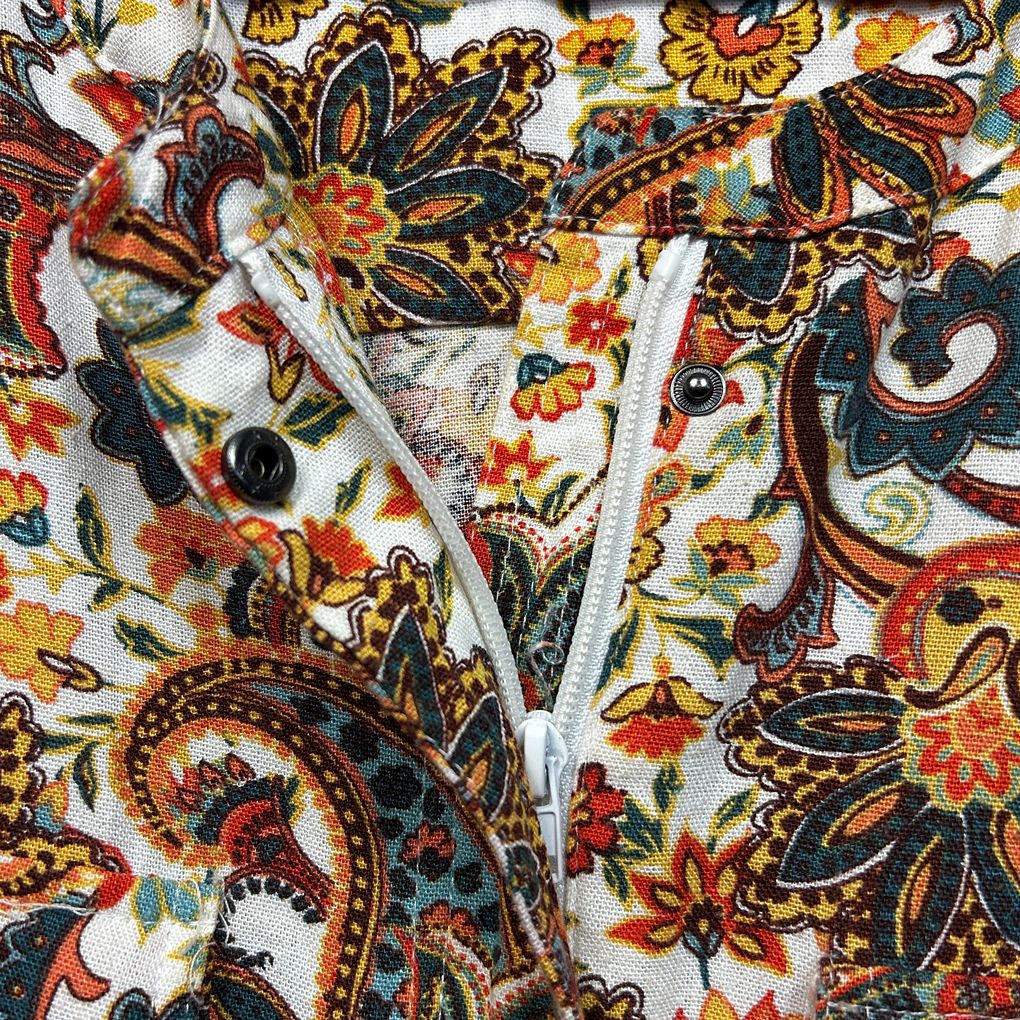 Katies Multicoloured Paisley Linen Shacket - Size 20