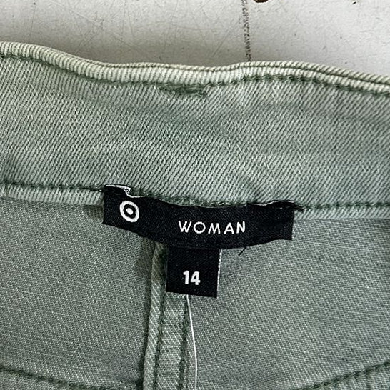 Target Sage Green Denim Skirt - Size 14