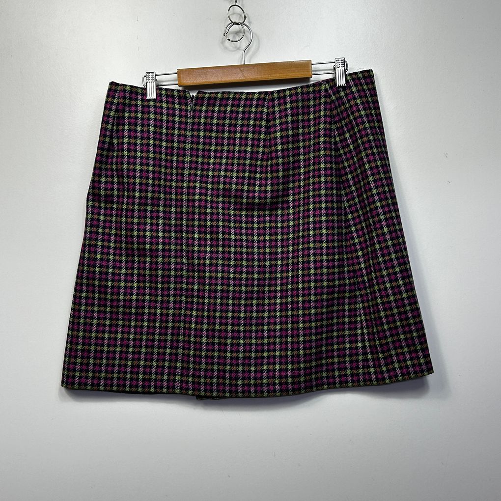 Hobbs Multicoloured Check Short Mini Skirt - Size 16