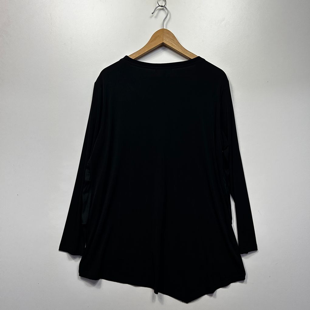 Threadz Black Casual Top - Size L