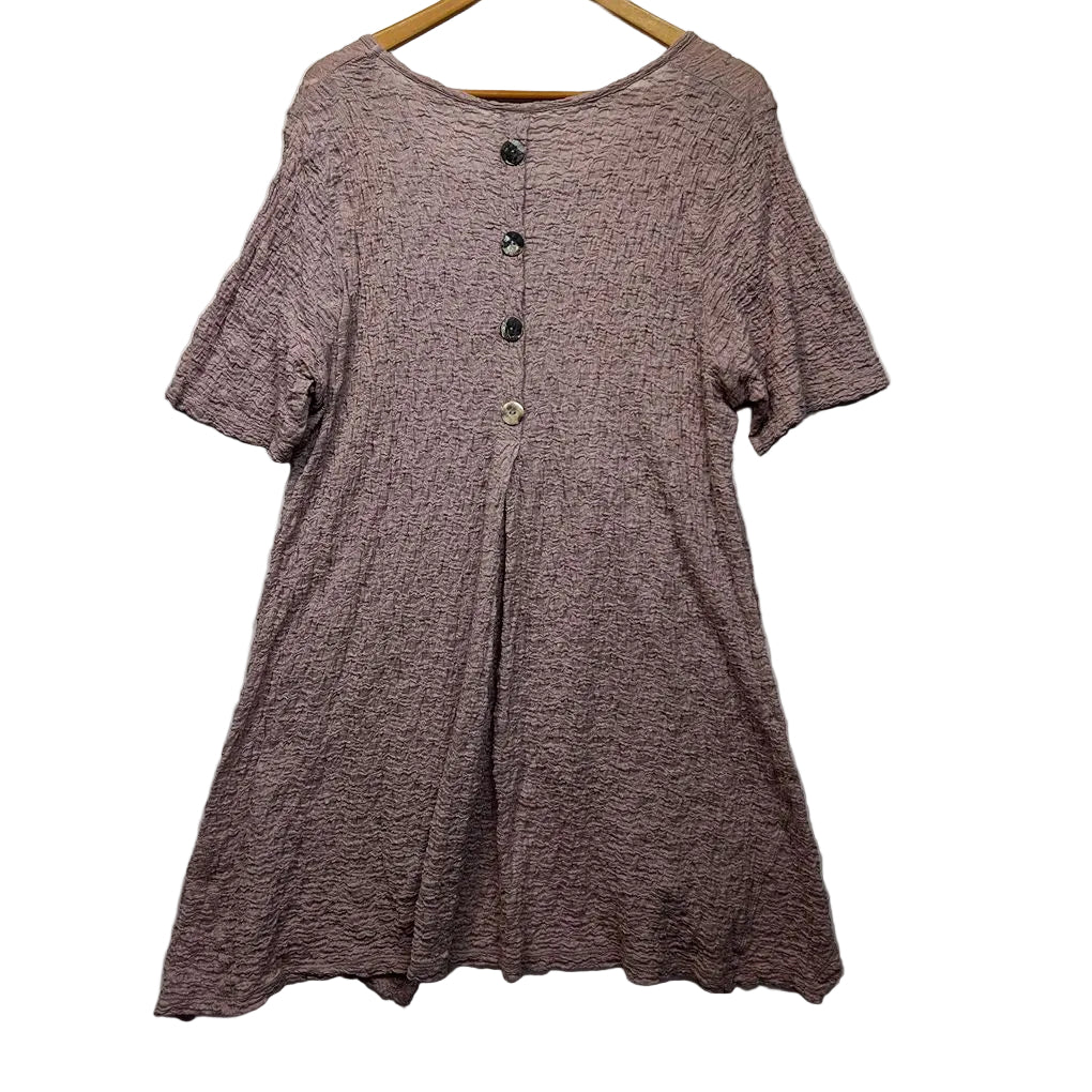 Taking Shape Pink Cotton Tunic Top - Size 16/S