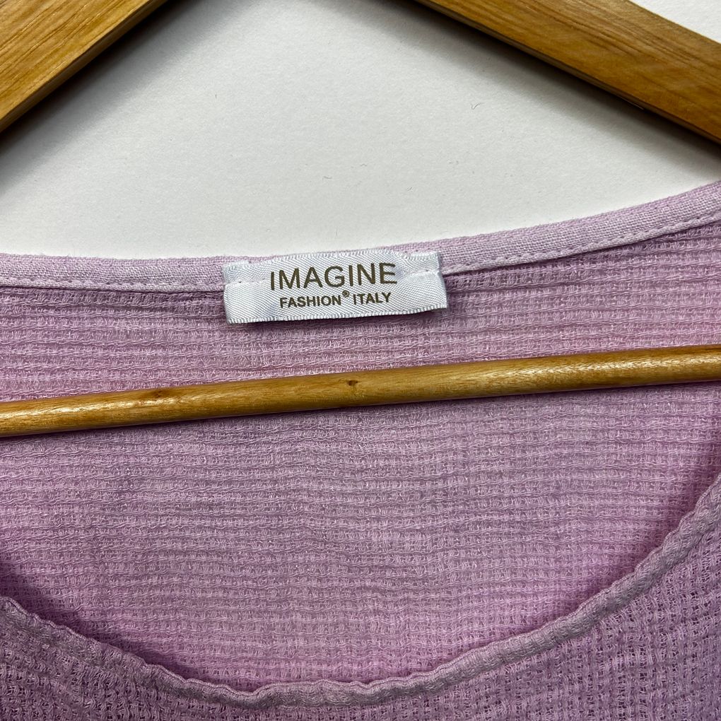 Imagine Italian Lilac Linen Top - One Size