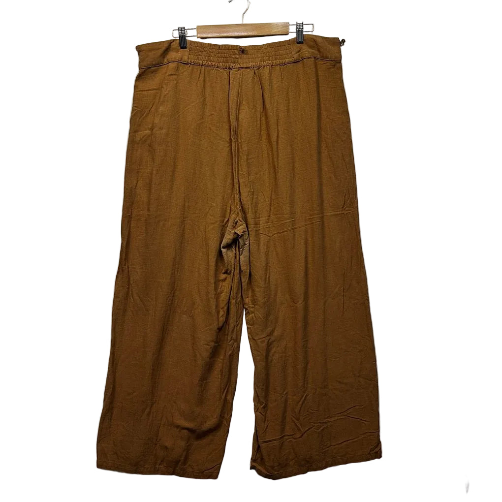 City Chic Brown Linen Pants - Size 20