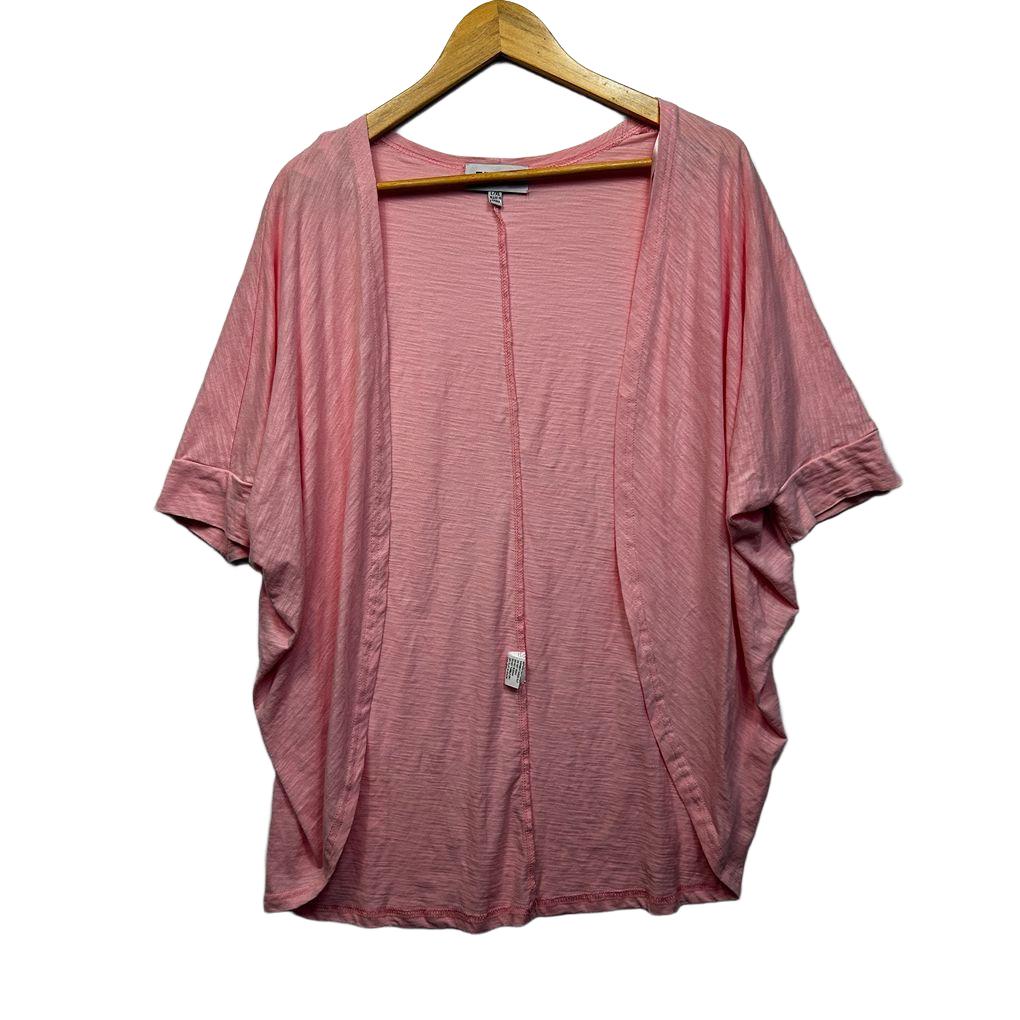 Freez Pink Cotton Shrug Cardigan - Size L/XL