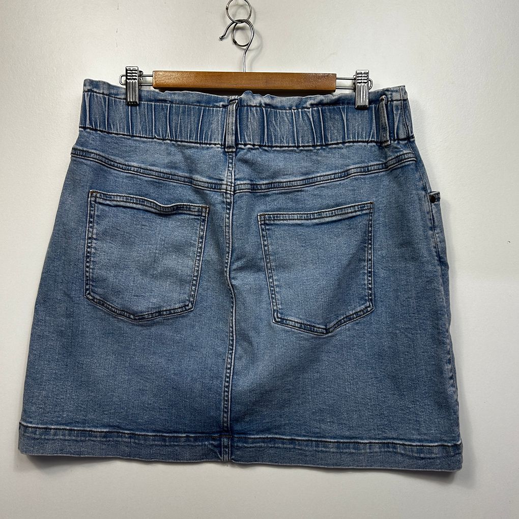 Target Blue Cotton Denim Skirt - Size 16