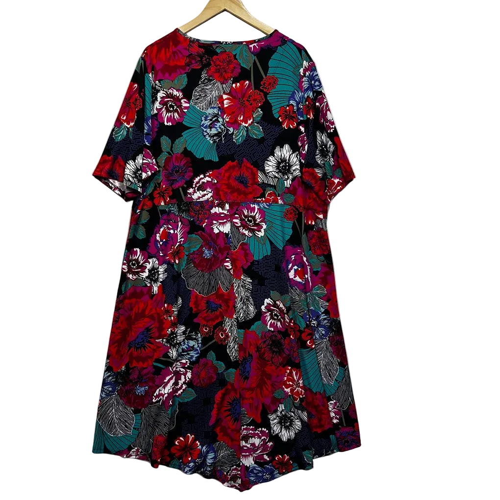 Taking Shape Multicoloured Floral Dress - Size 20/L