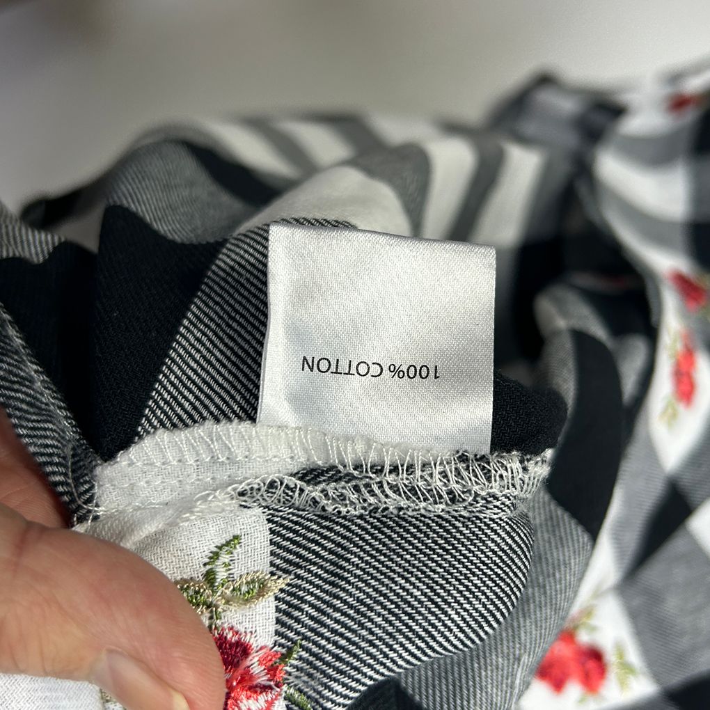 Millers Black & White Check Plus Size Cotton Top - Size 22