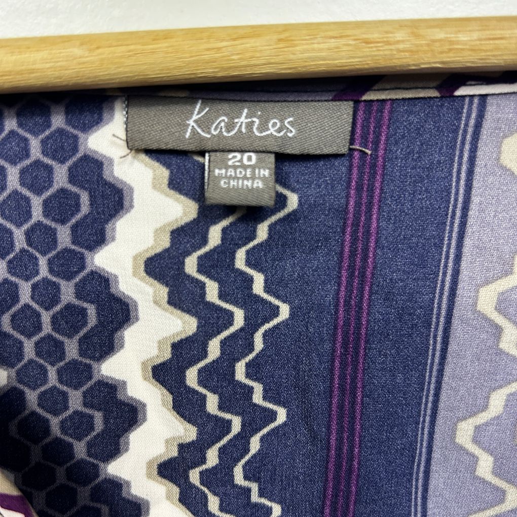 Katies Multicoloured Top - Size 20