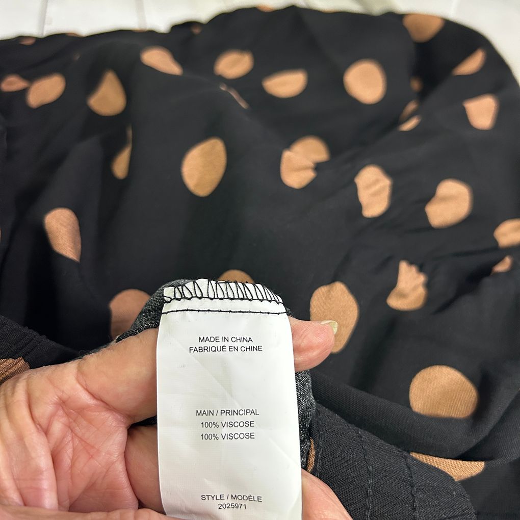 Autograph Black Spot Wide Leg Pants - Size 22