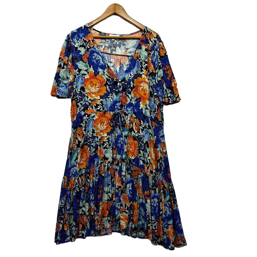Proud Poppy Floral Dress - Size 18