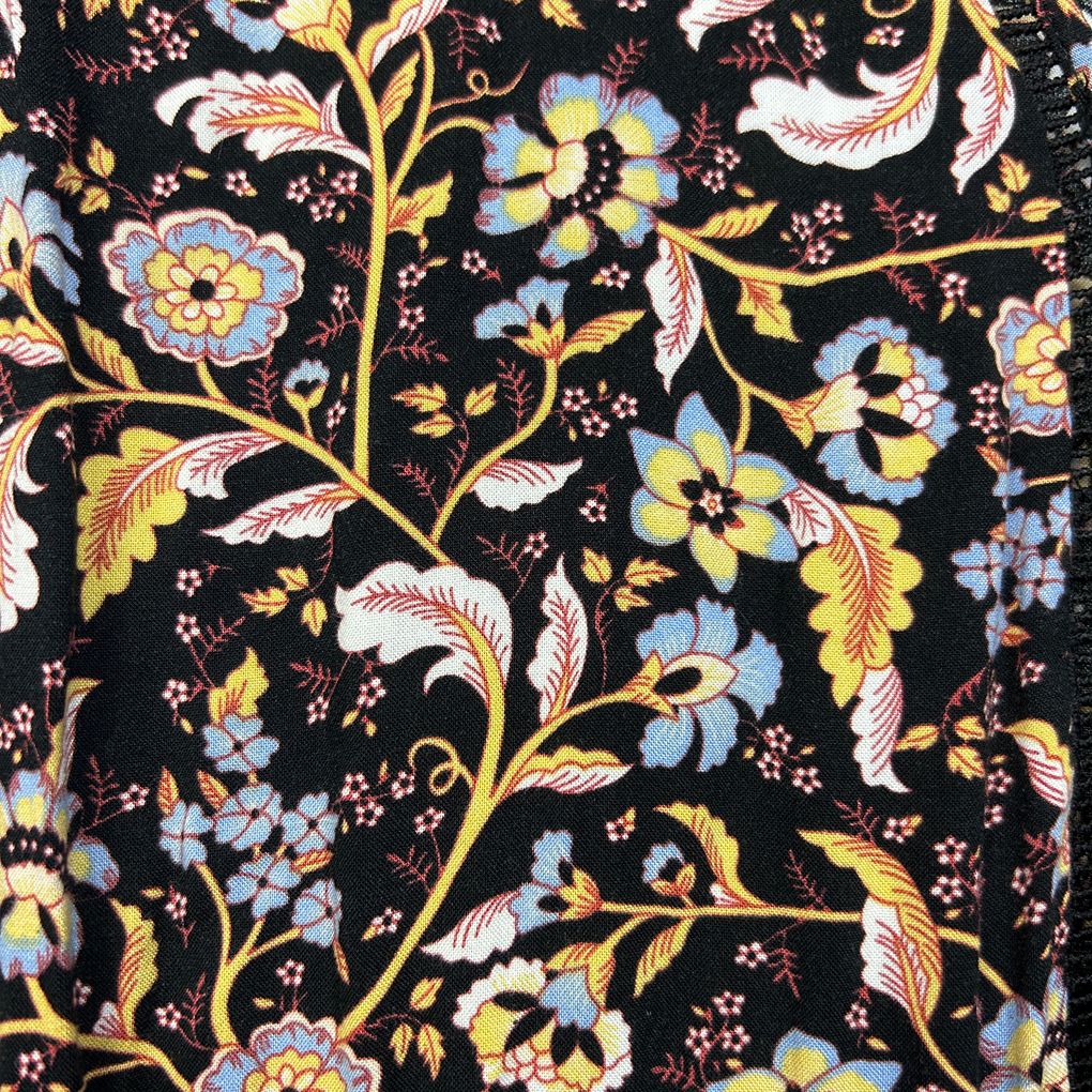 Miracle Black Floral Boho Dress - Size 16