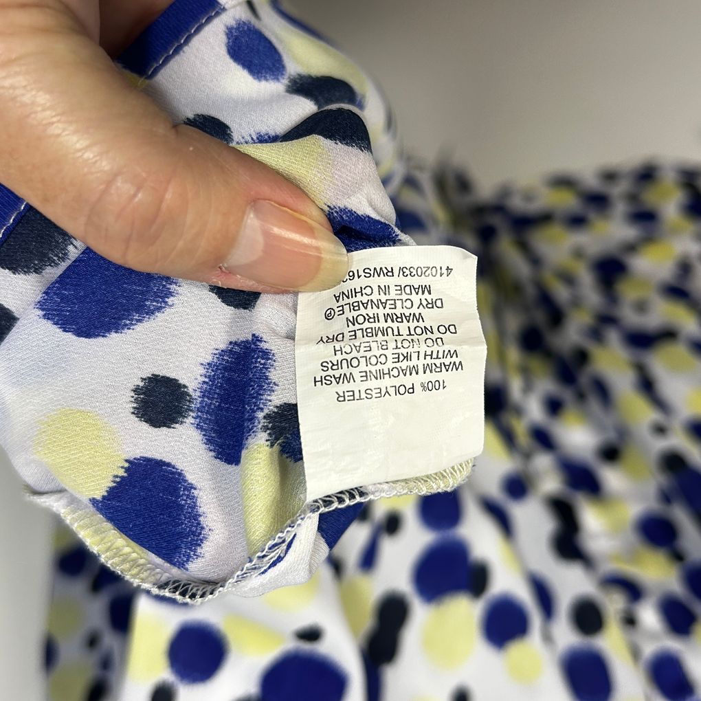 Regatta Blue Plus Size Spot Print Shirt - Size 22