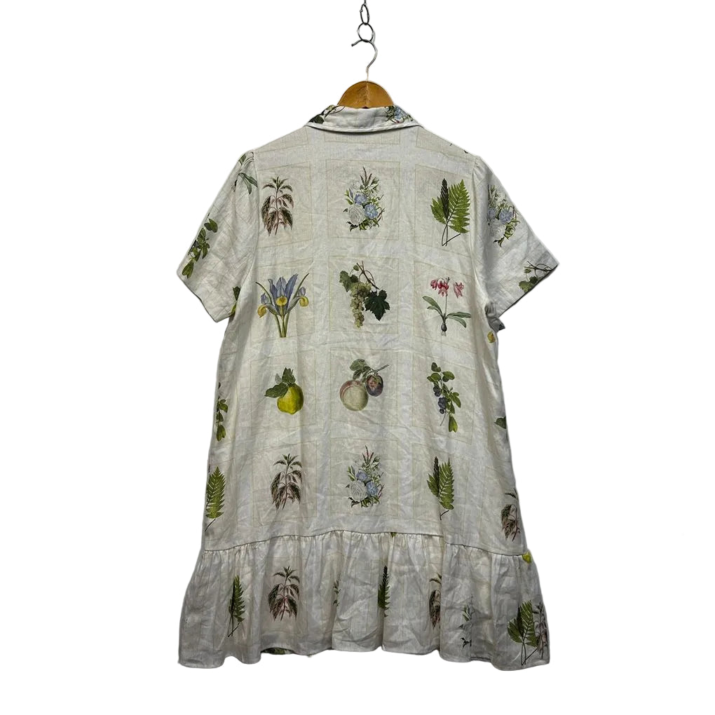 Adorne White Linen Dress - Size 14
