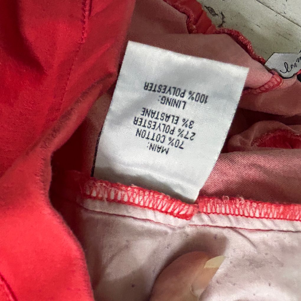 Millers Red Cotton Capri Pants - Size 18