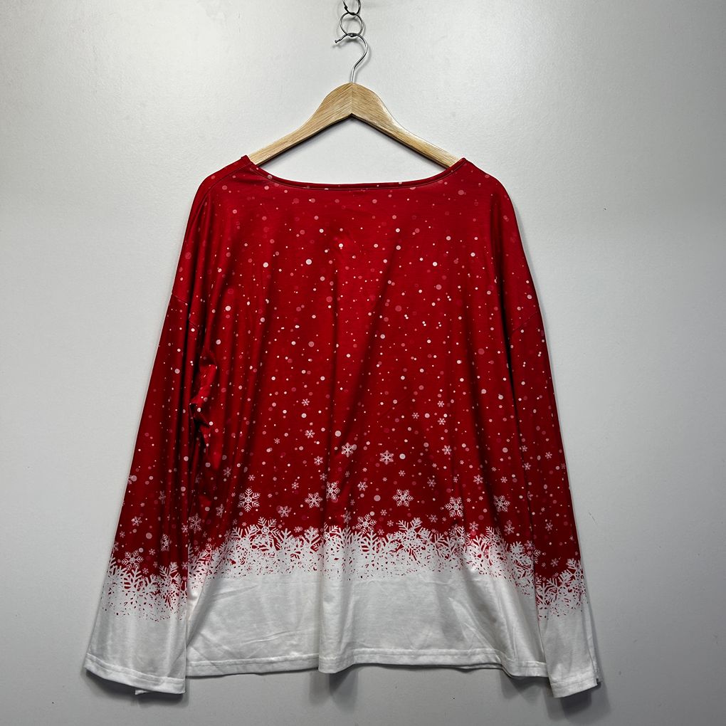 Christmas Reindeer Plus Size Top - Size 4XL