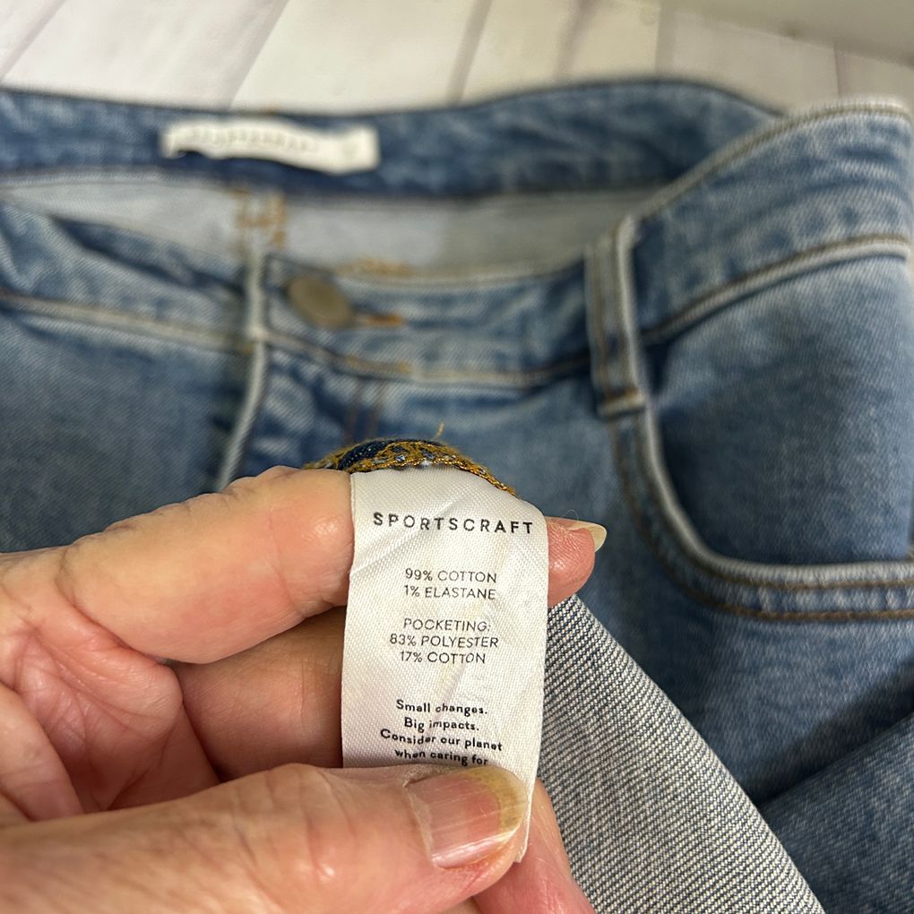 Sportscraft Blue Denim Skirt - Size 12