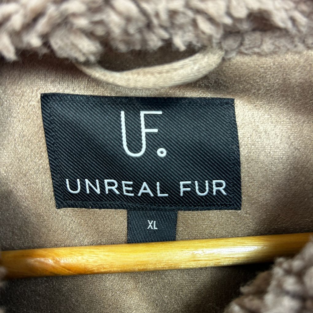 Unreal Fur Brown Teddy Jacket - Size XL