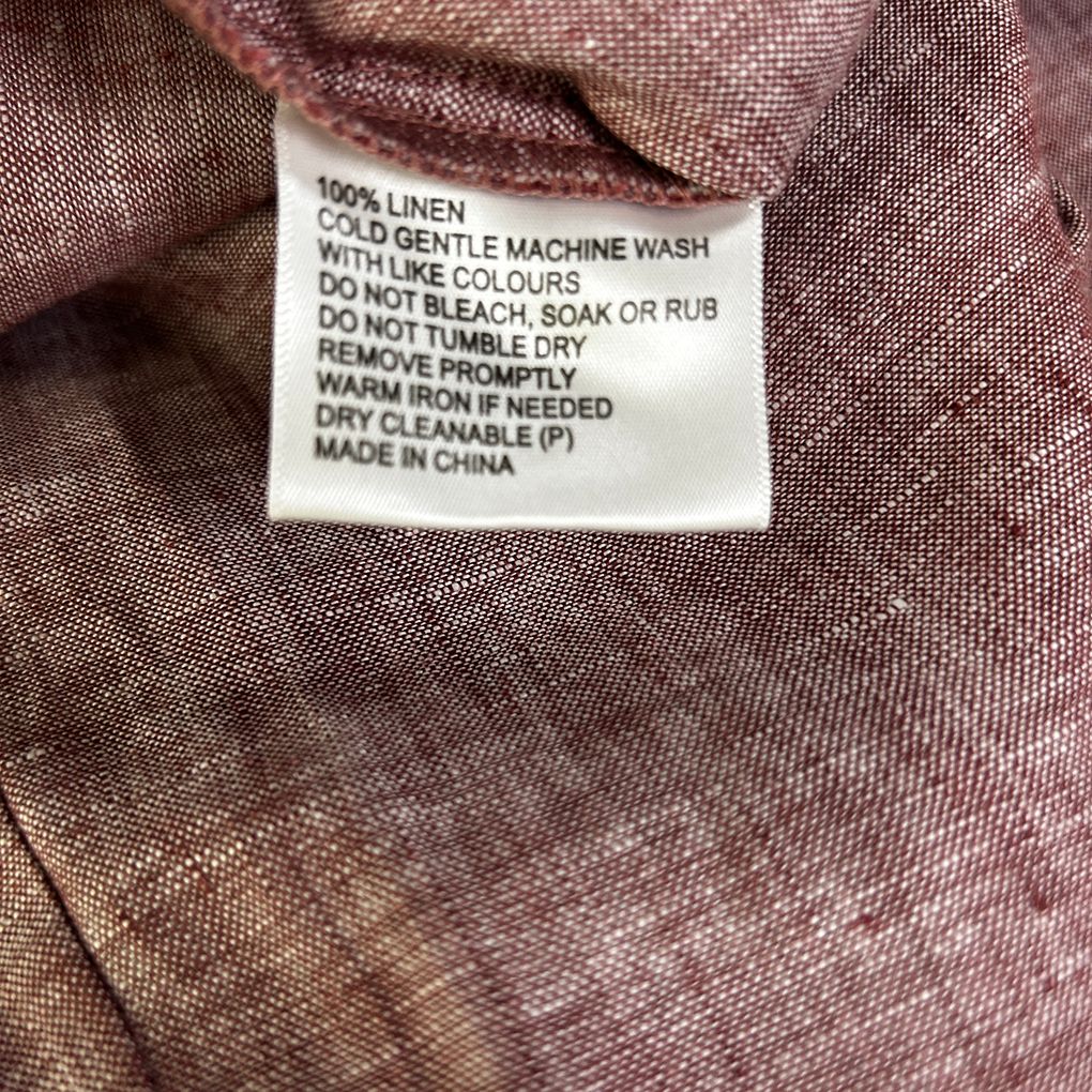 Black Pepper Dusty Pink Linen Pants - Size 18