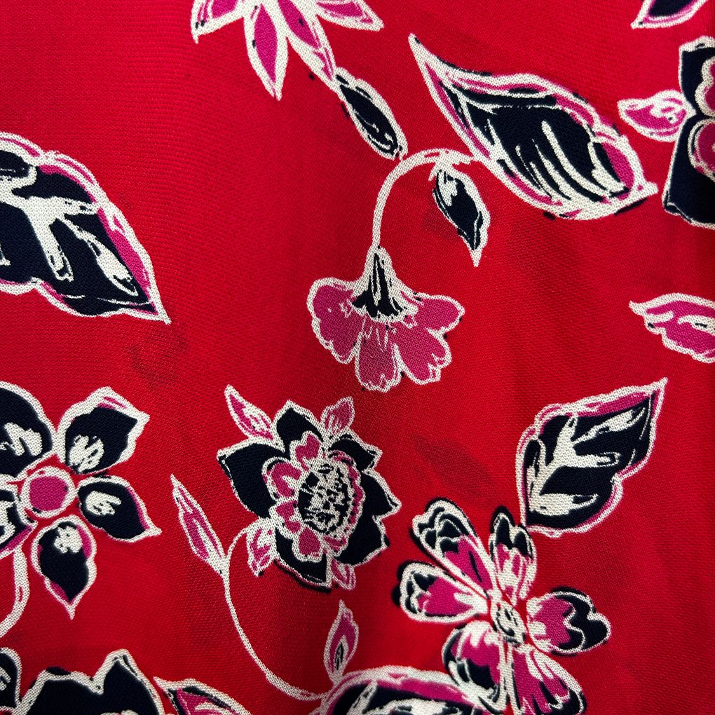 Sussan Red Floral Top - Size 18