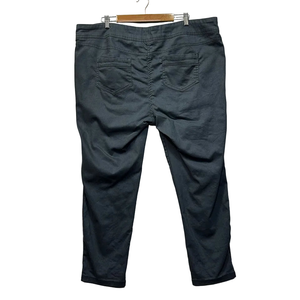 Millers Grey Plus Size Cotton Pull On Pants - Size 22