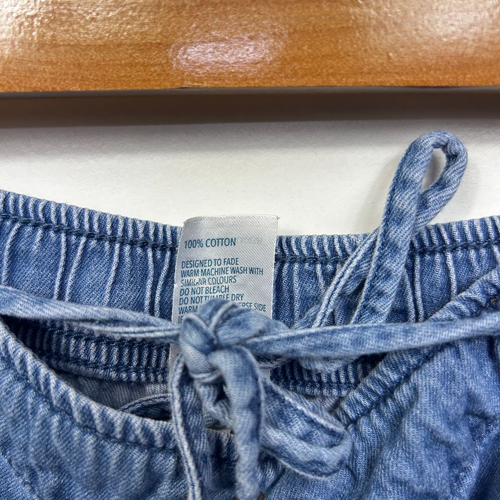 Anko Blue Plus Size Denim Cotton Shorts - Size 26