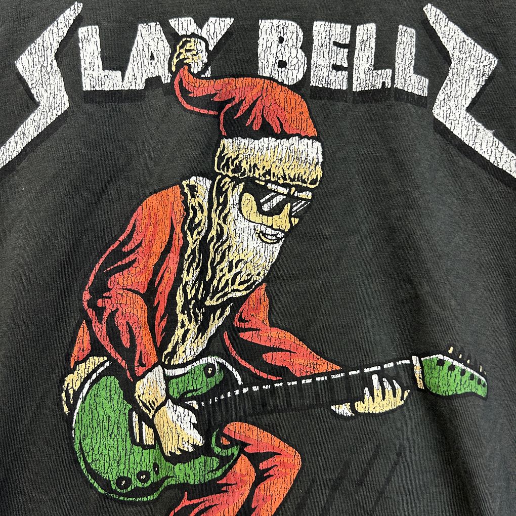 Anko Black Rock Christmas Cotton Mens Tee - Size XL