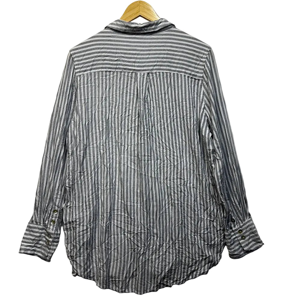 Katies Grey Striped Shirt - Size 20