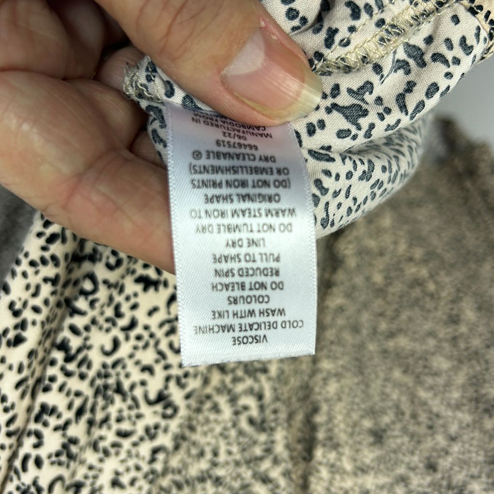 Preview Beige Animal Print Shirt - Size 18