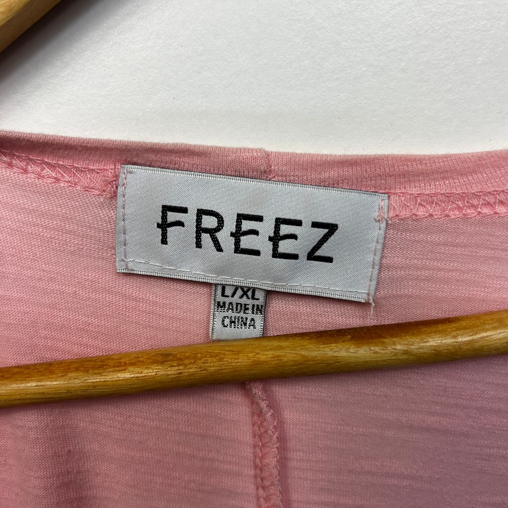 Freez Pink Cotton Shrug Cardigan - Size L/XL