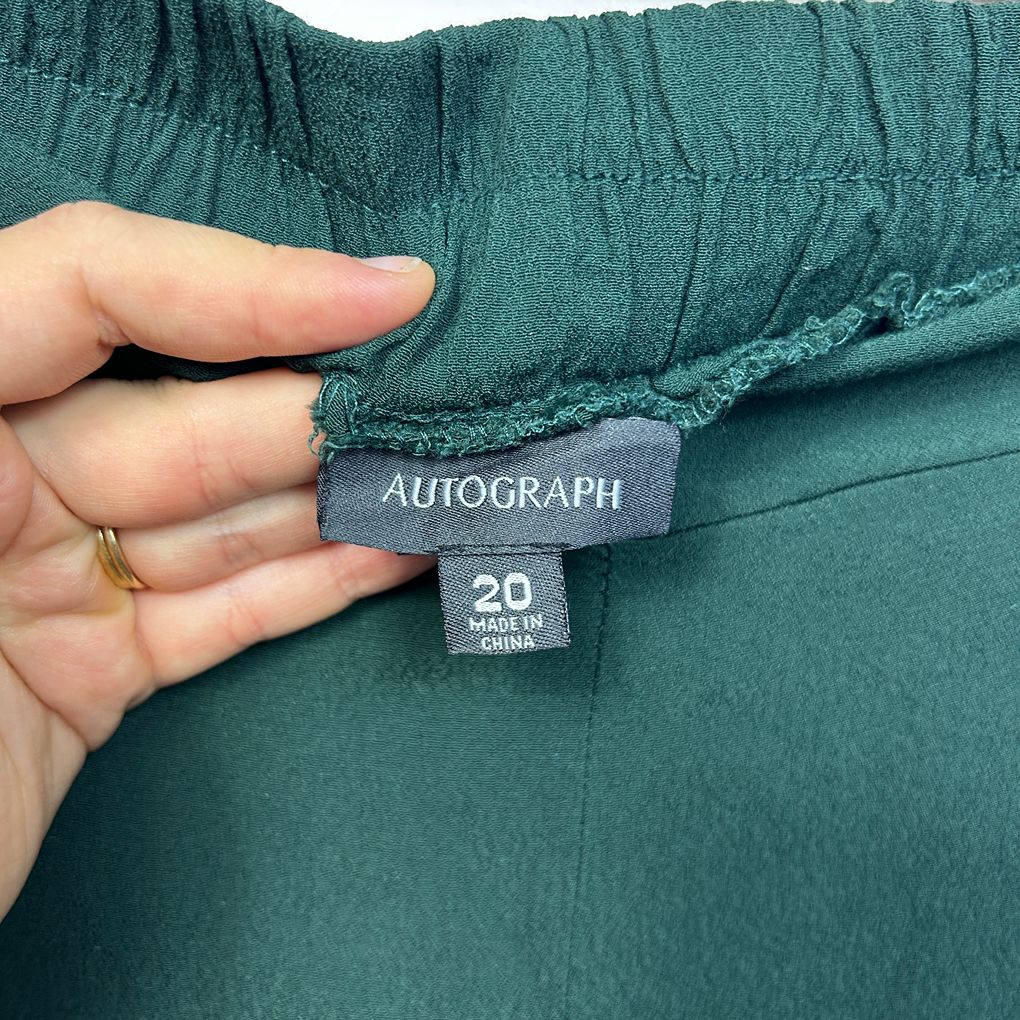 Autograph Green Plus Size Culottes - Size 20 (Fault)
