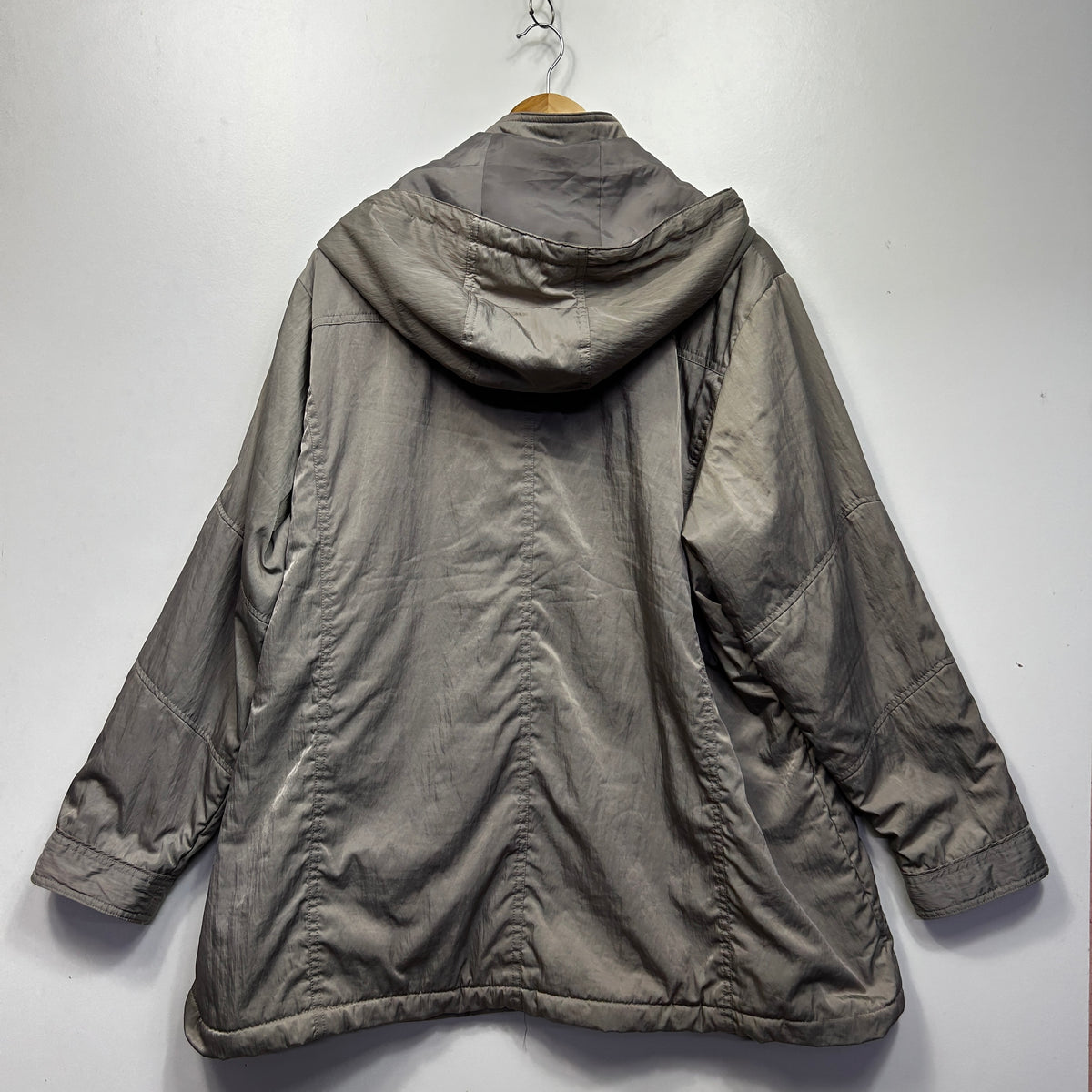 Black Pepper Grey Plus Size Jacket with Hood - Size 22