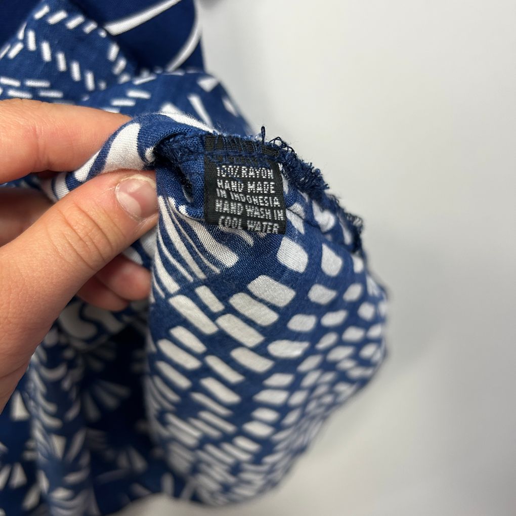 Mojito Navy Print Top - Size XXL