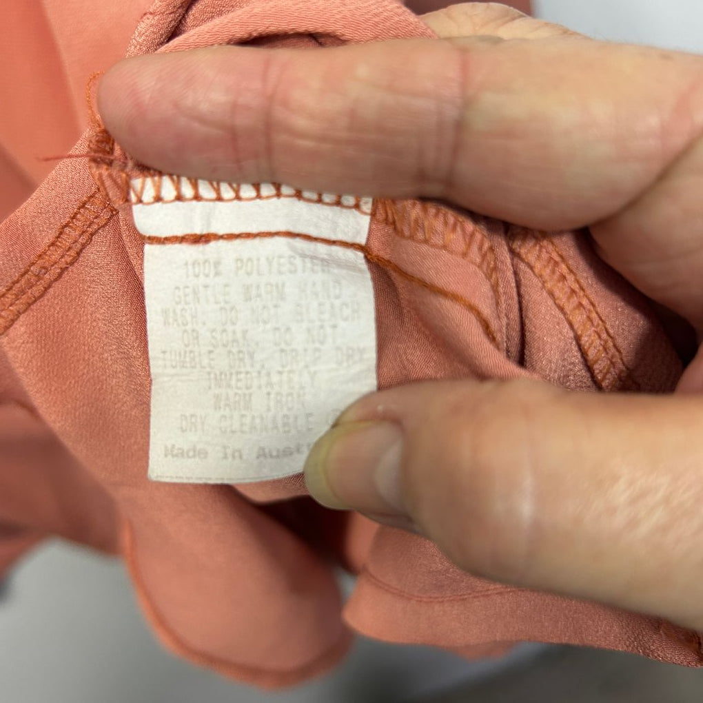 Vintage Taking Shape Rust Long Sleeve Shirt - Size 18