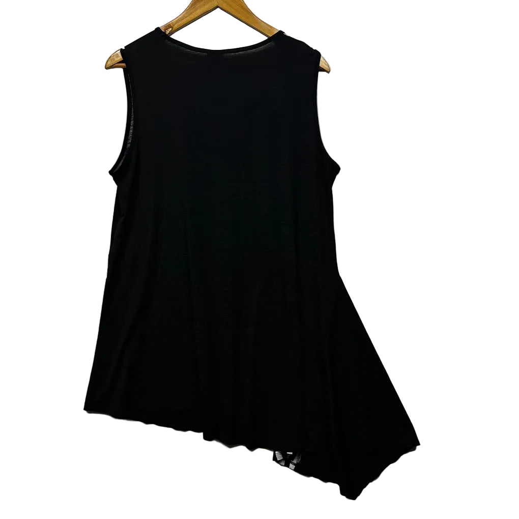 Taking Shape Black Floral Sleeveless Top - Size 12/XXS