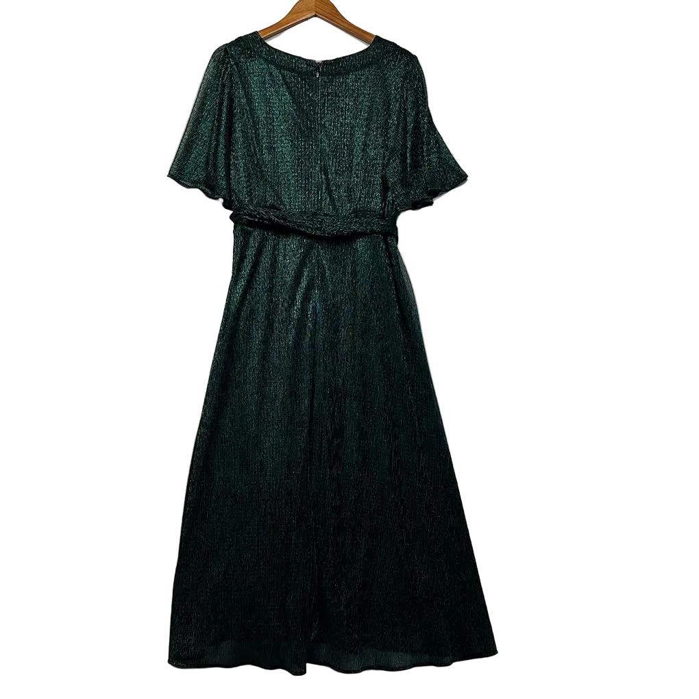Taking Shape Green Cocktail Dress - Size 14