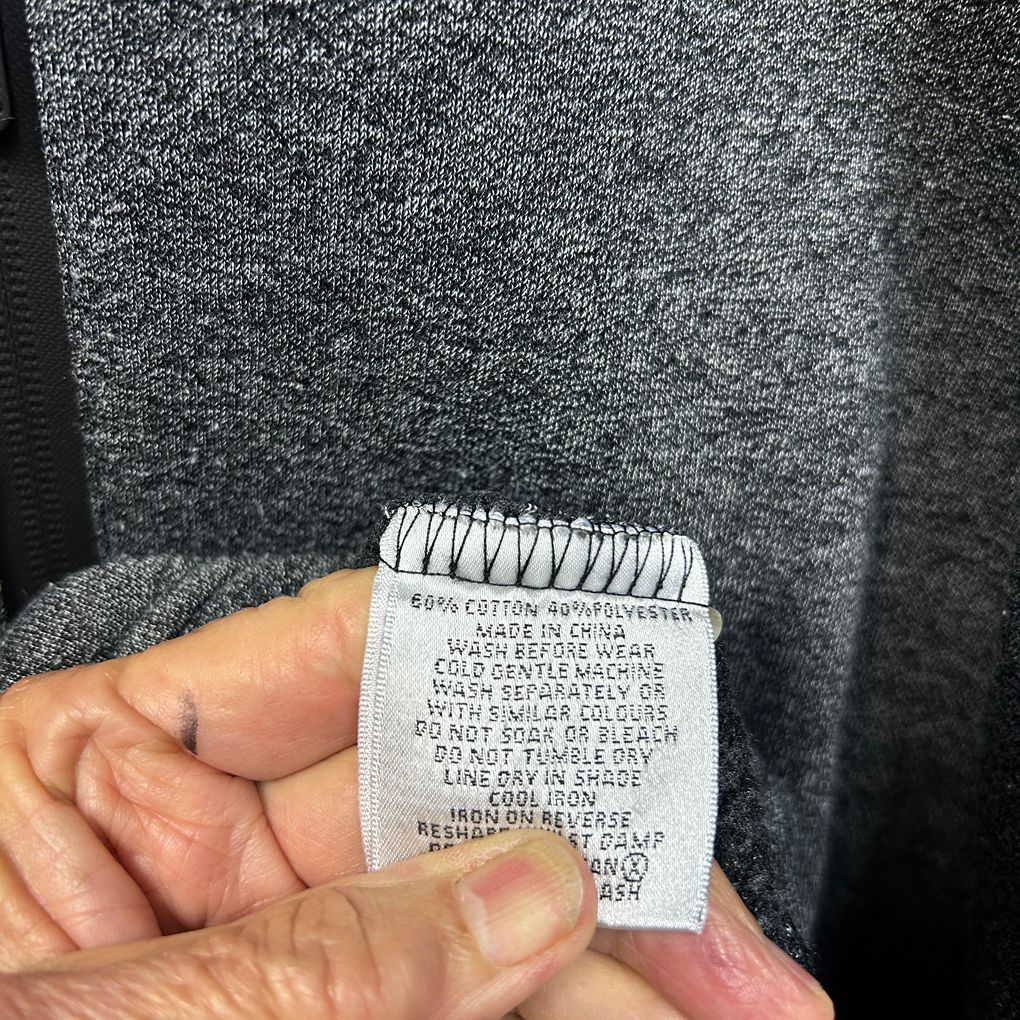 Axl+Co Grey Cotton Zip Up Hoodie - Size 5XL
