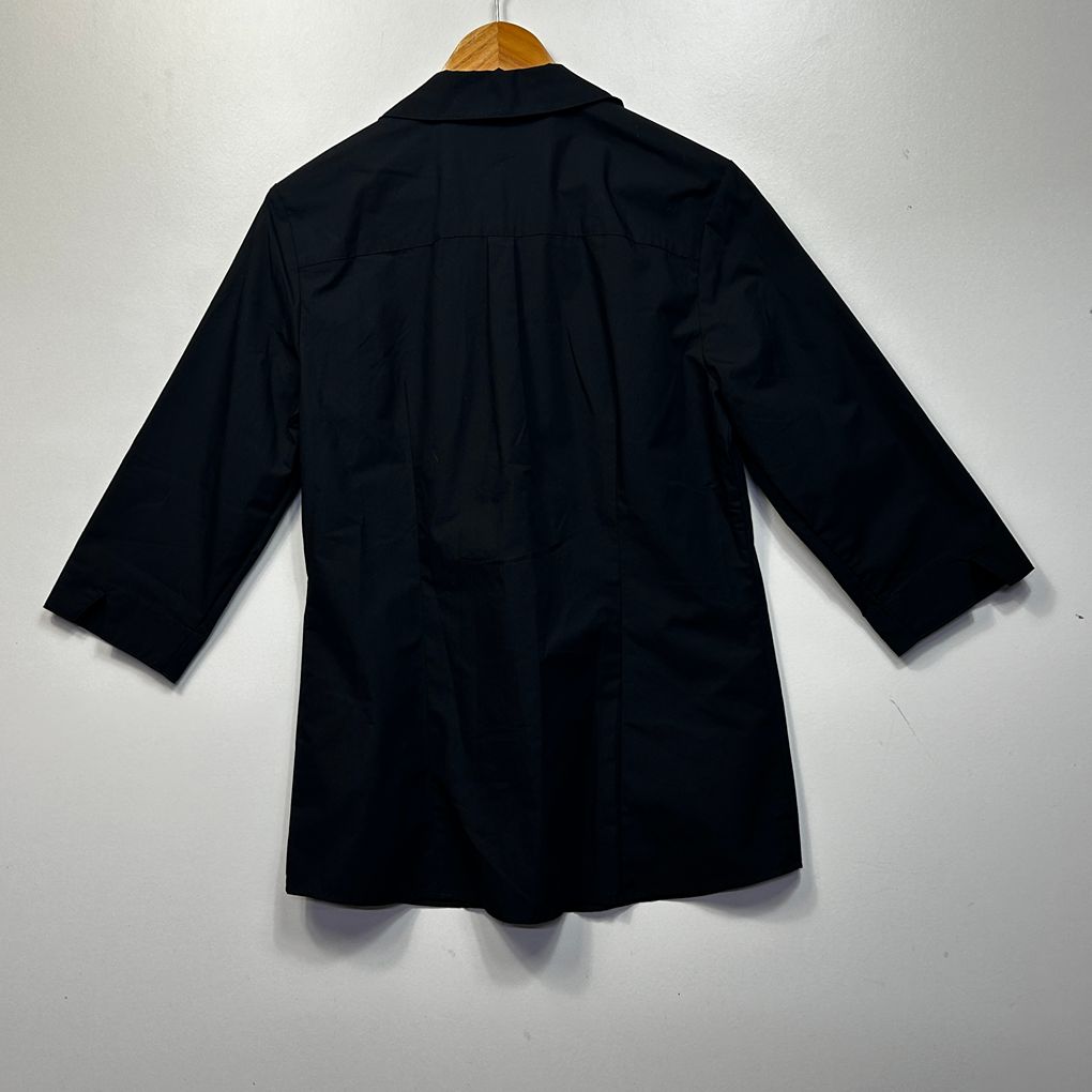 Anko Black Button Up Cotton Shirt - Size 14