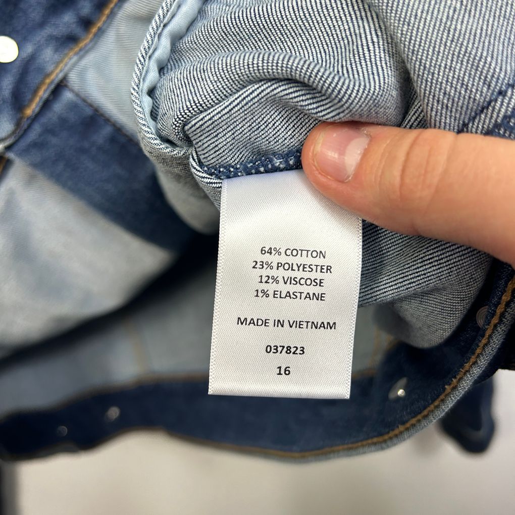 Sussan Blue Dark Wash Denim Jacket - Size 16