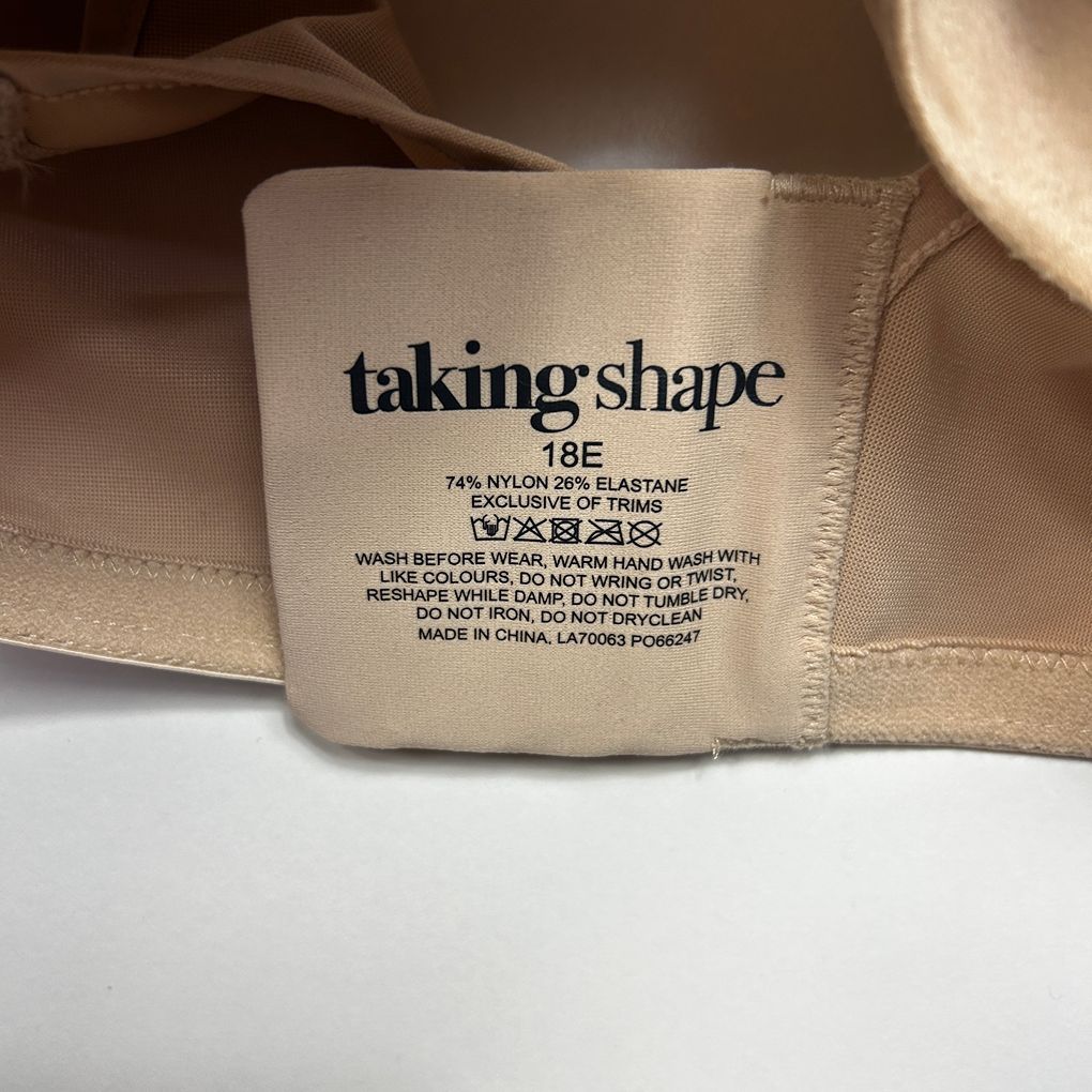 Taking Shape Nude Plus Size Bra - Size 18E