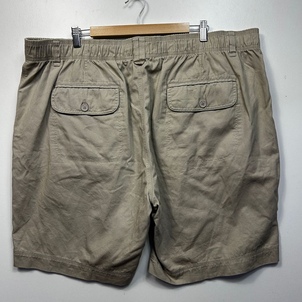 Graphite Beige Cotton Shorts - Size 6XL