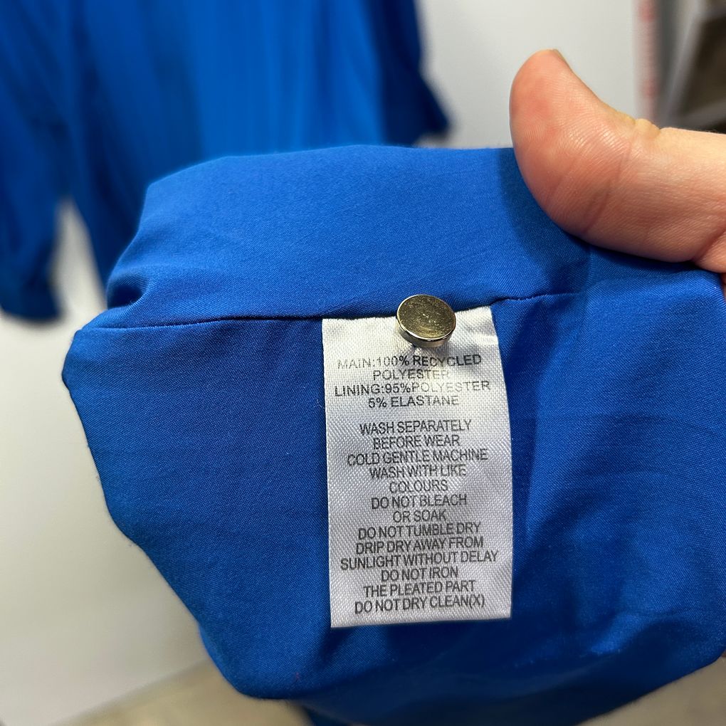Atmos&Here Blue Pleated Dress - Size 22