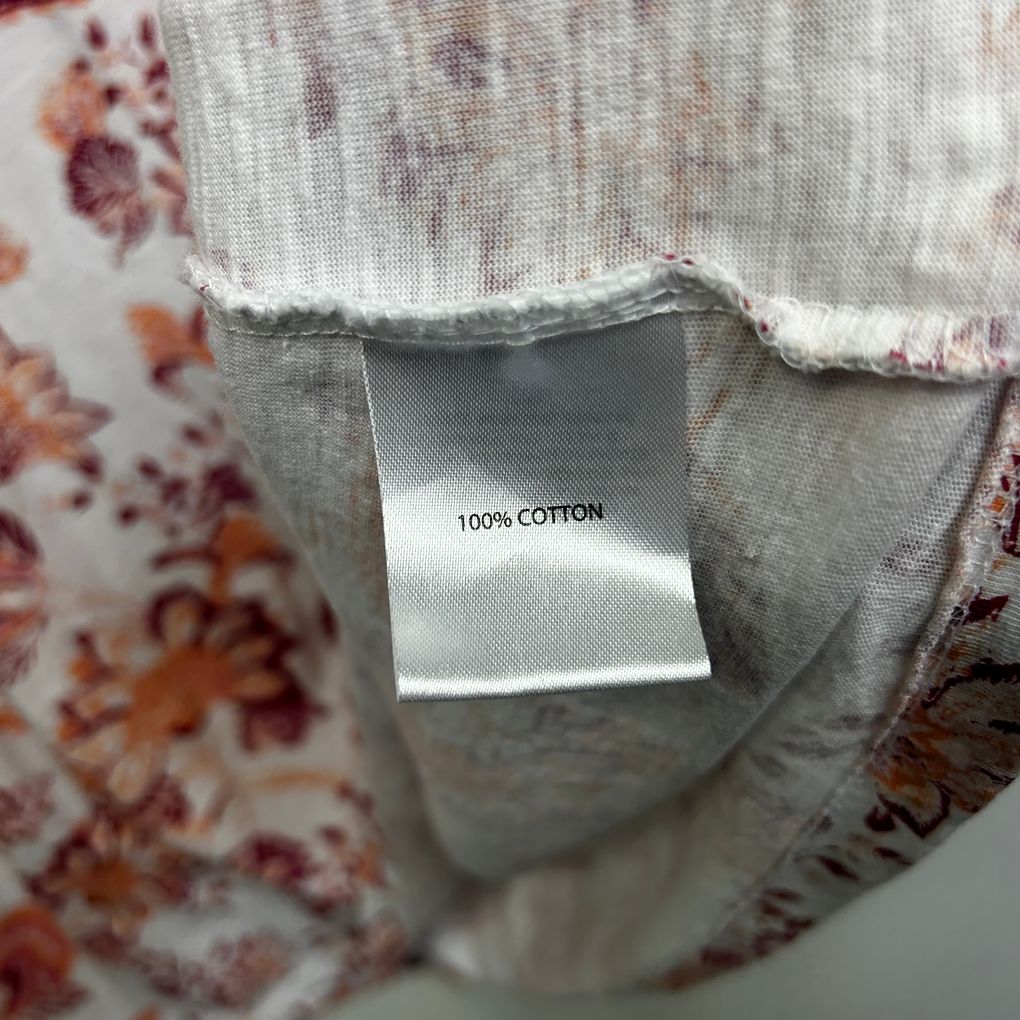 Millers White Floral Plus Size Cotton Top - Size 22