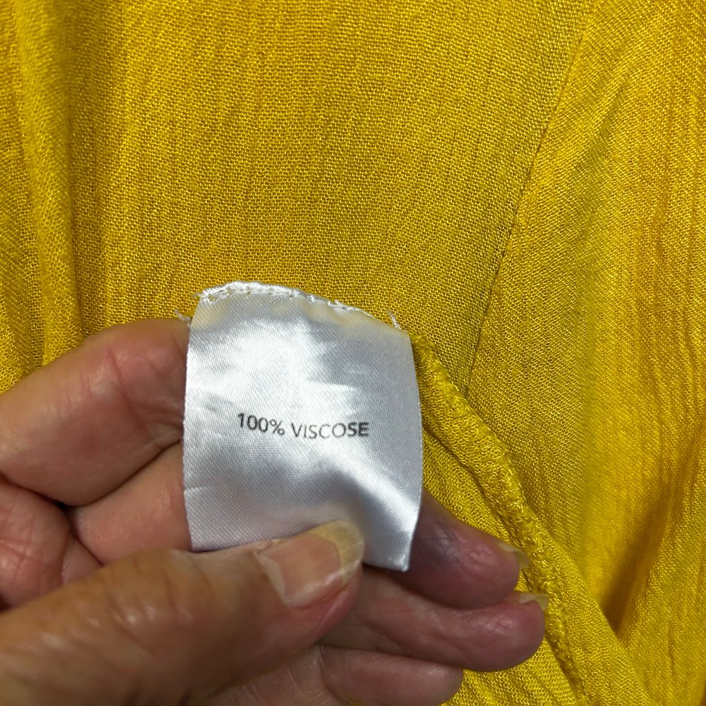 Millers Yellow Beaded Top - Size 18