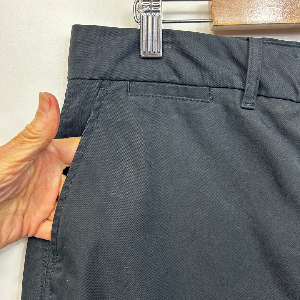 M&S Collection Black Cotton Pants - Size 18