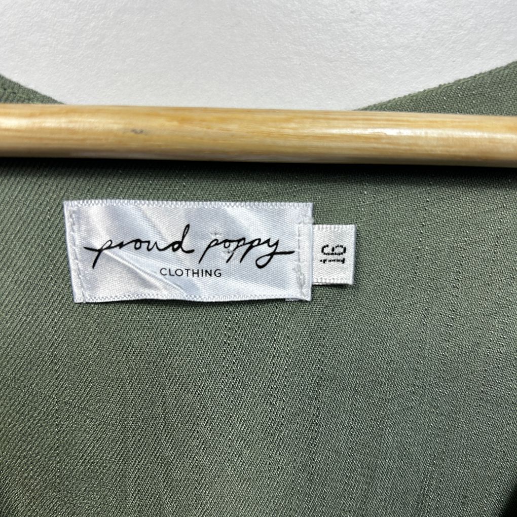Proud Poppy Green Peak Dress - Size 16
