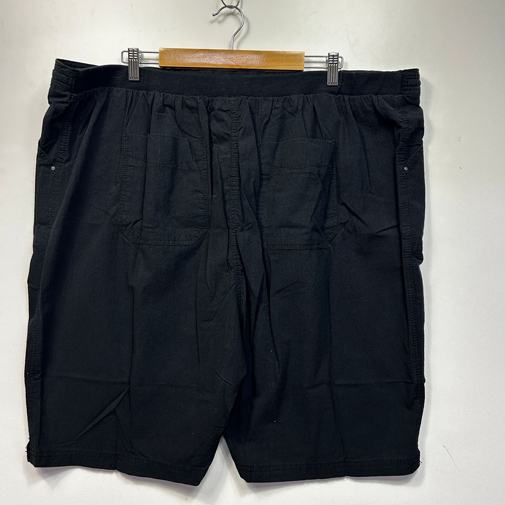 Yours Black Plus Size Cotton Shorts - Size 26/28