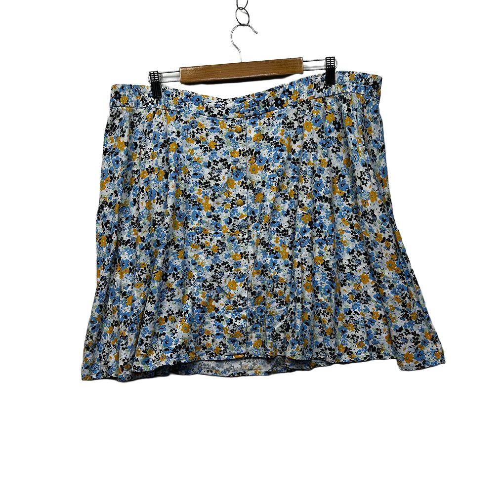 Anko Floral Linen Skirt - Size 20