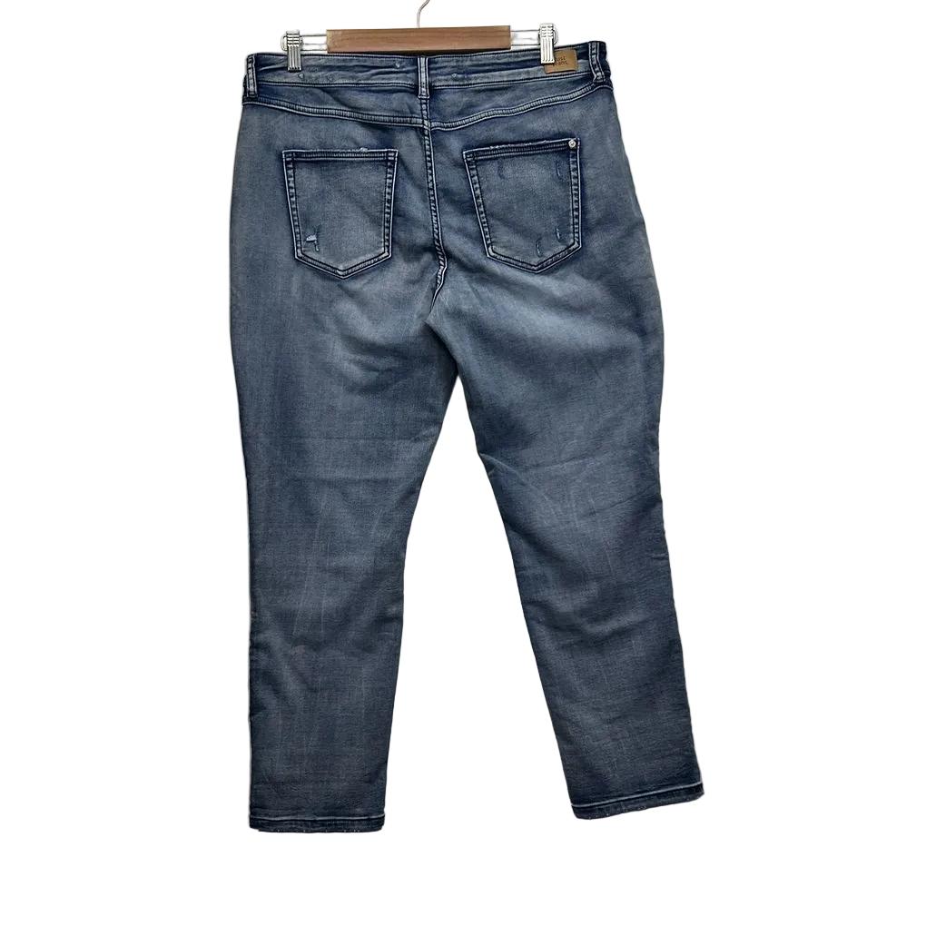 Just Jeans Blue Amaze Mid Rise Ankle Jeans - Size 16