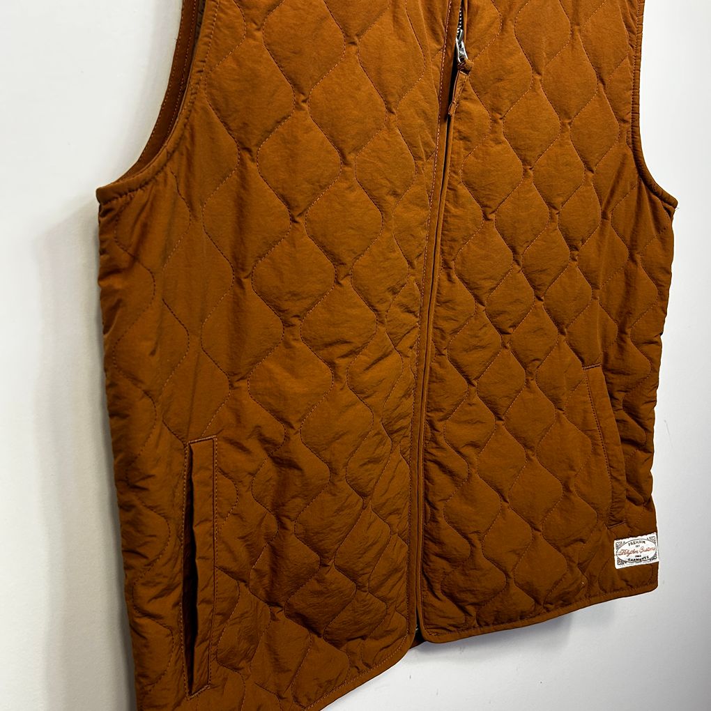 Rhythm Rust Cotton Quilted Vest - Size L